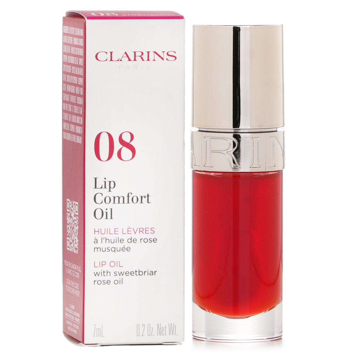 Clarins - Lip Comfort Oil - # 08 Strawberry - 7ml/0.2oz