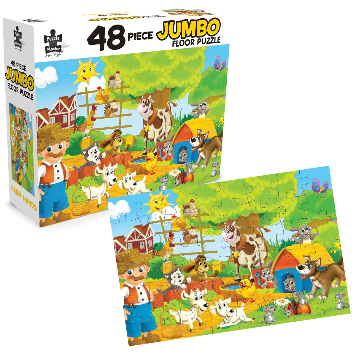 Puzzle - BMS - Farm Hands Jumbo Floor Puzzle