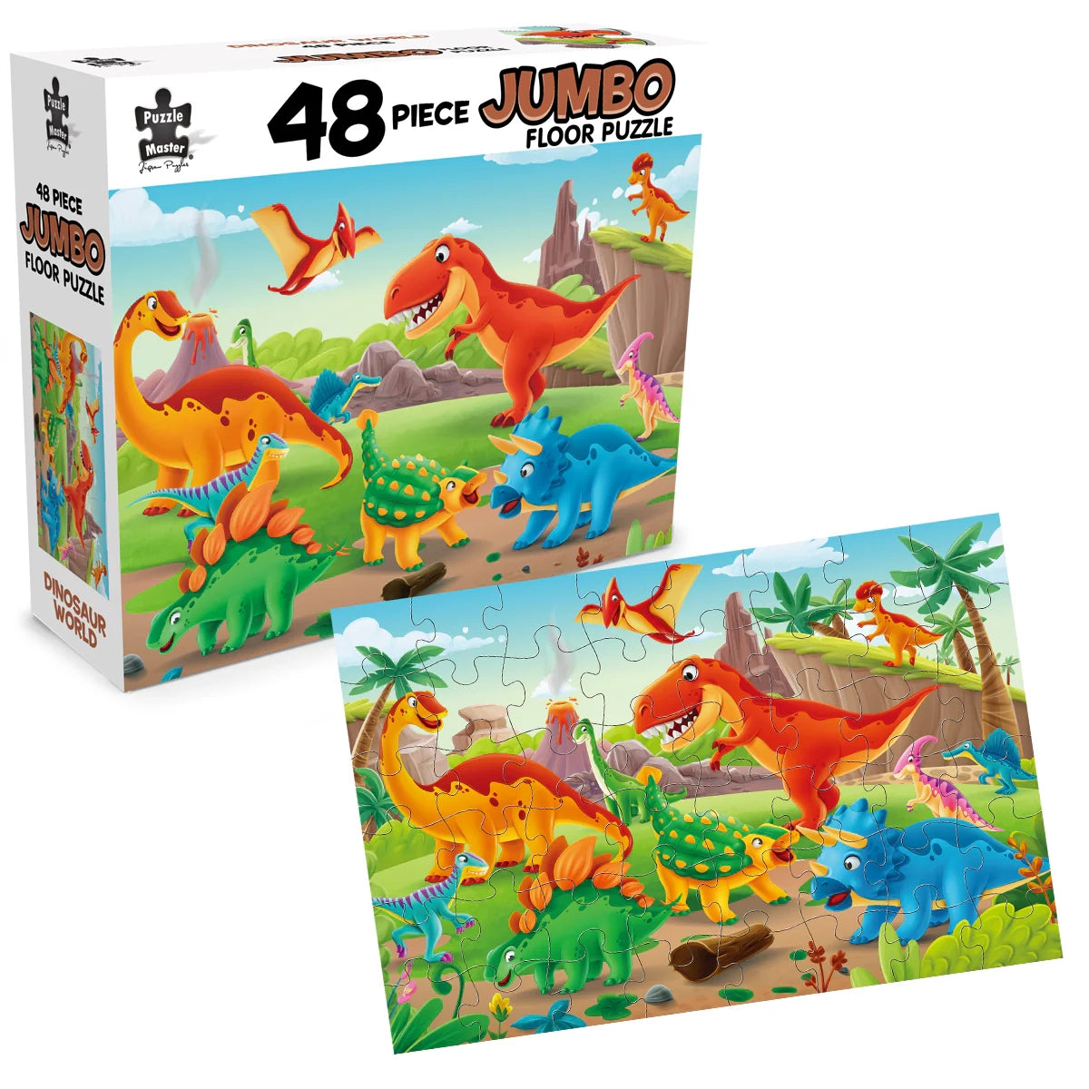 Puzzle - BMS - Dinosaur World Jumbo Floor Puzzle
