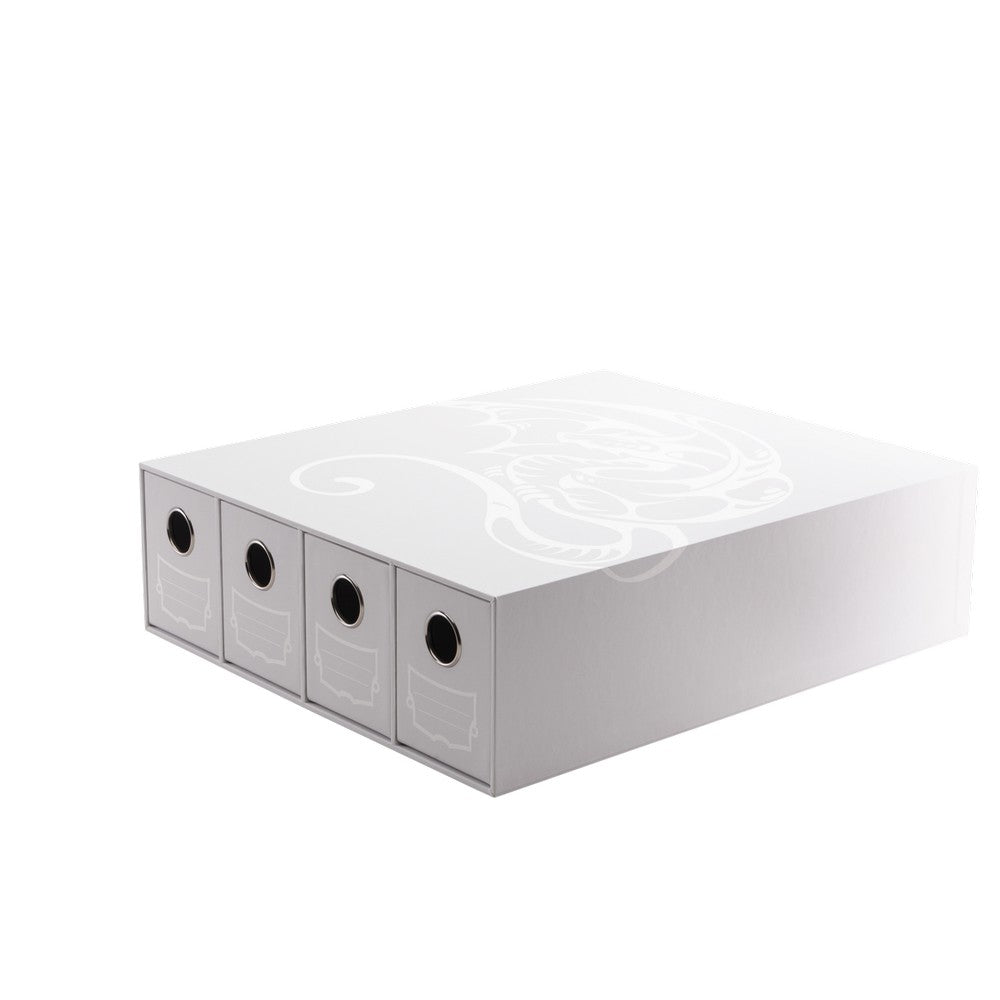 Dragon Shield: Fortress Card Drawers - Horizontal: Size 4 - White