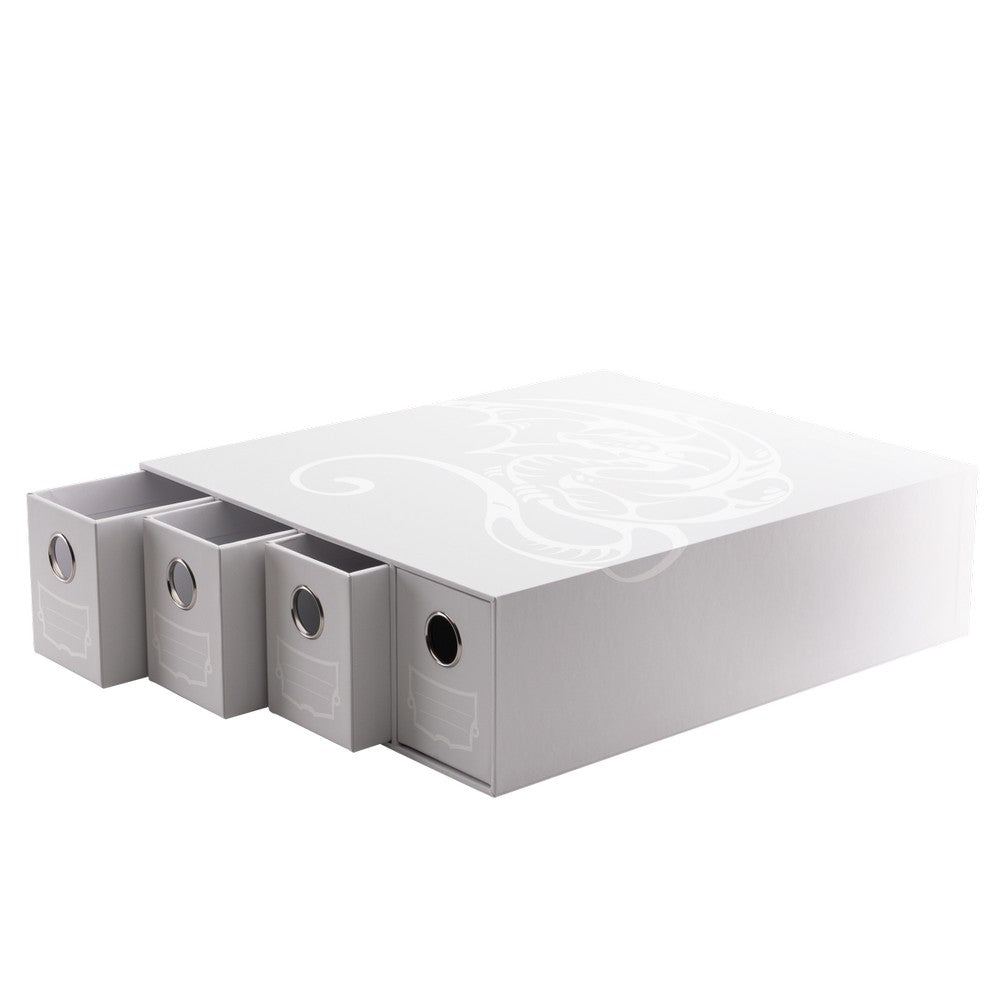Dragon Shield: Fortress Card Drawers - Horizontal: Size 4 - White