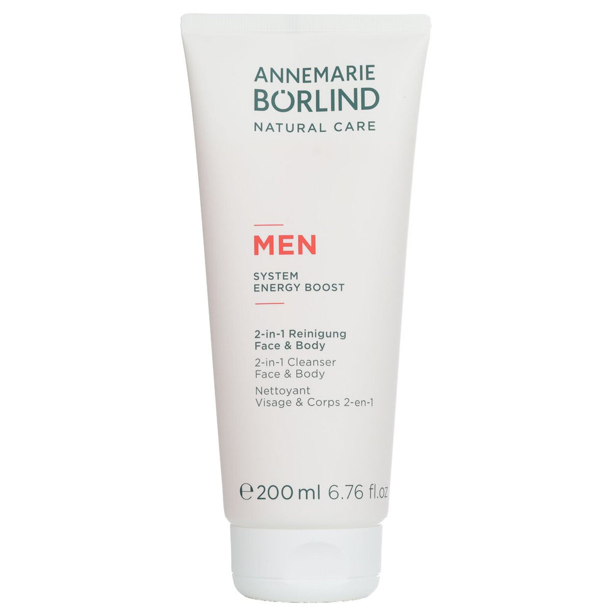 Annemarie Borlind - Men System Energy Boost 2-in-1 Cleanser Face & Body - 200ml