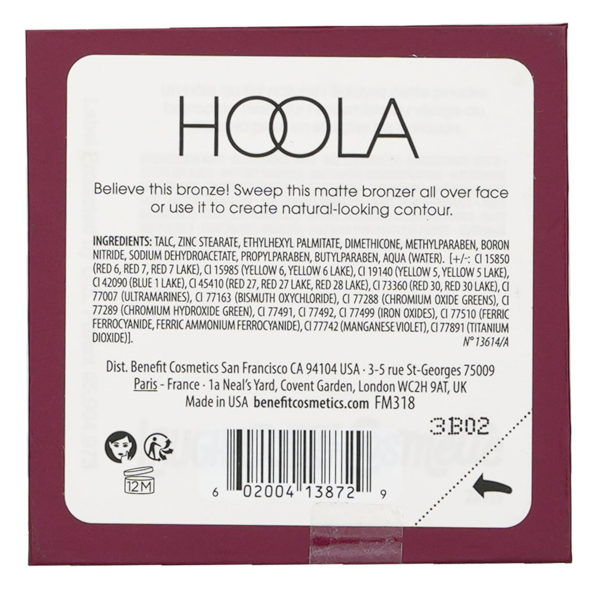 Benefit - Hoola Matte Bronzer - 8g/0.28oz