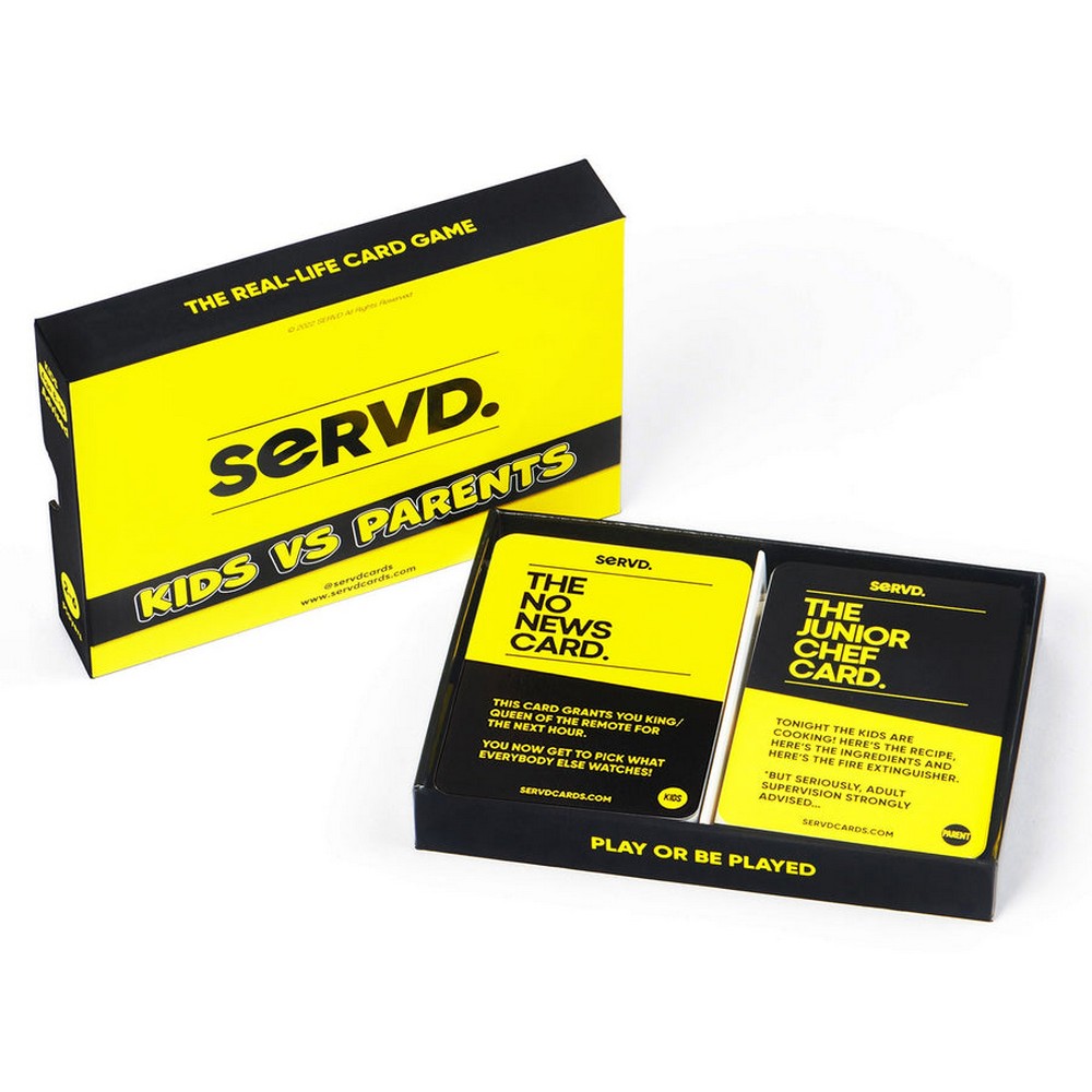 Servd Kids Vs Parents - Card Game