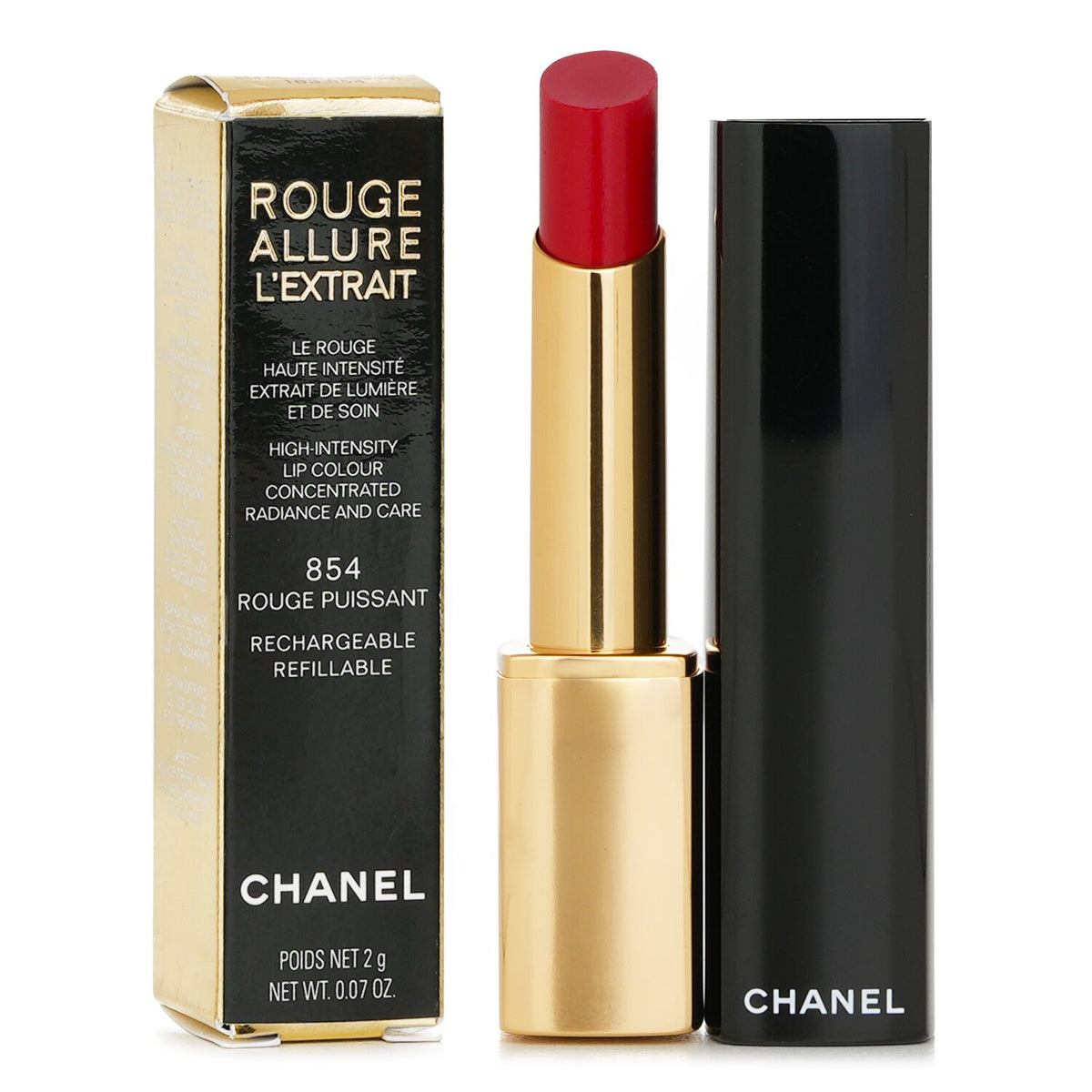 Chanel - Rouge Allure L�extrait Lipstick - # 854 Rouge Puissant - 2g/0.07oz