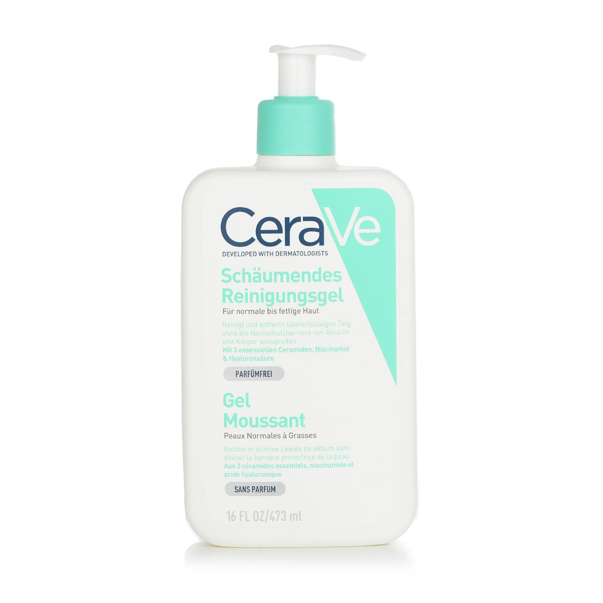 CeraVe - Foaming Cleanser For Normal To Oily Skin - 473ml/16oz