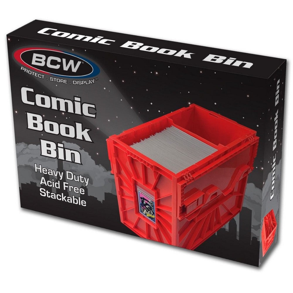 BCW - Comic Bins - Comic Book Bin - Short - Red - Game Storage