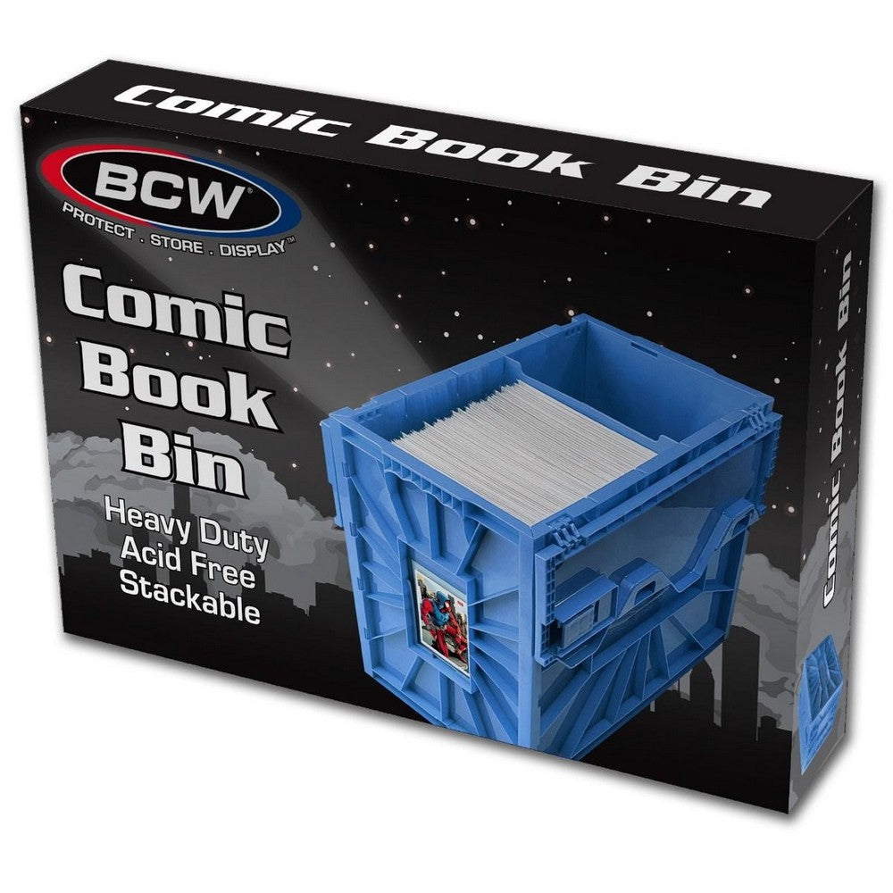 BCW - Comic Bins - Comic Book Bin - Short - Blue - Game Storage
