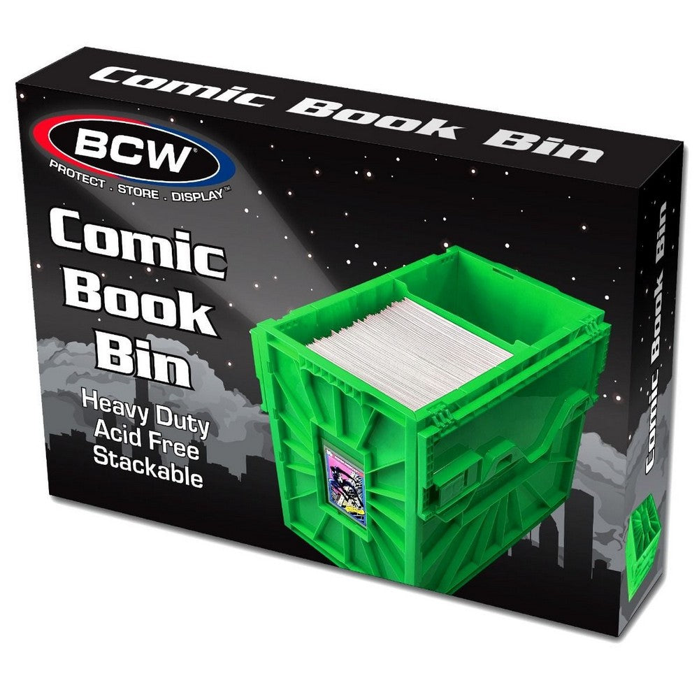 BCW - Comic Bins - Comic Book Bin - Short - Green - Game Storage