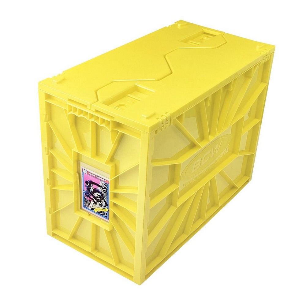 BCW - Comic Bins - Comic Book Bin - Short - Yellow - Game Storage