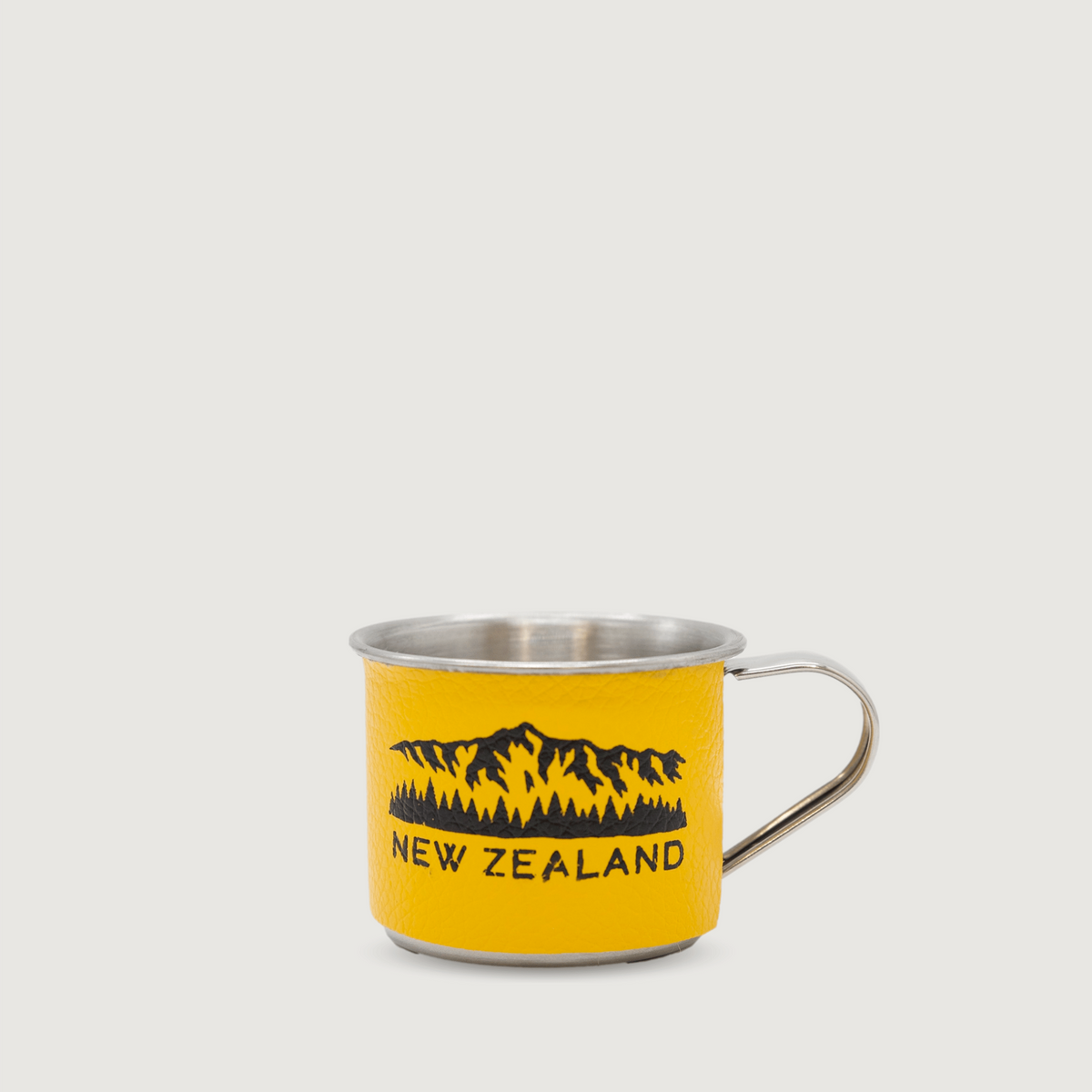Moana Road - Metal Shot Glass - Yellow Tramping (55ml) - Pack of 6
