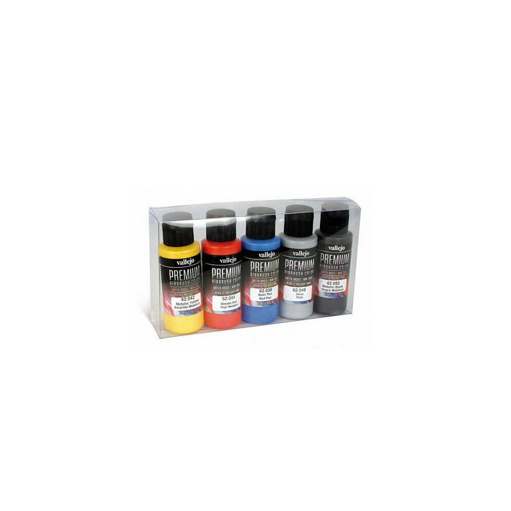 Vallejo - Premium Colour - Metallic 5 Colour Set
