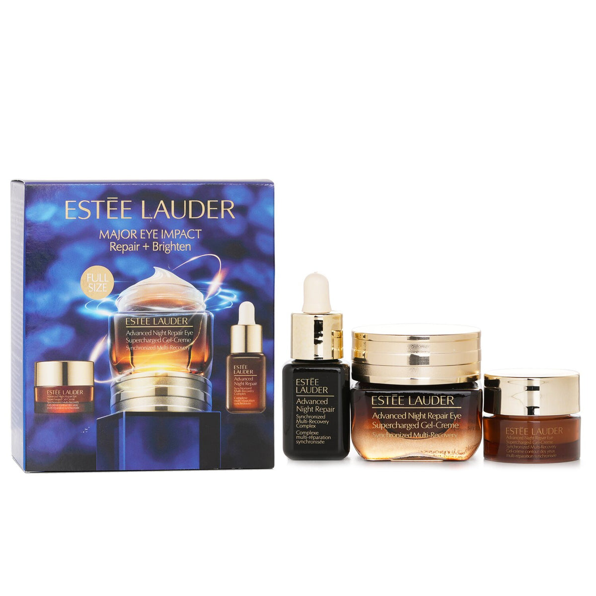 Estee Lauder Major Eye Impact Trio Repair + Brighten Skincare Set: ANR Eye Super