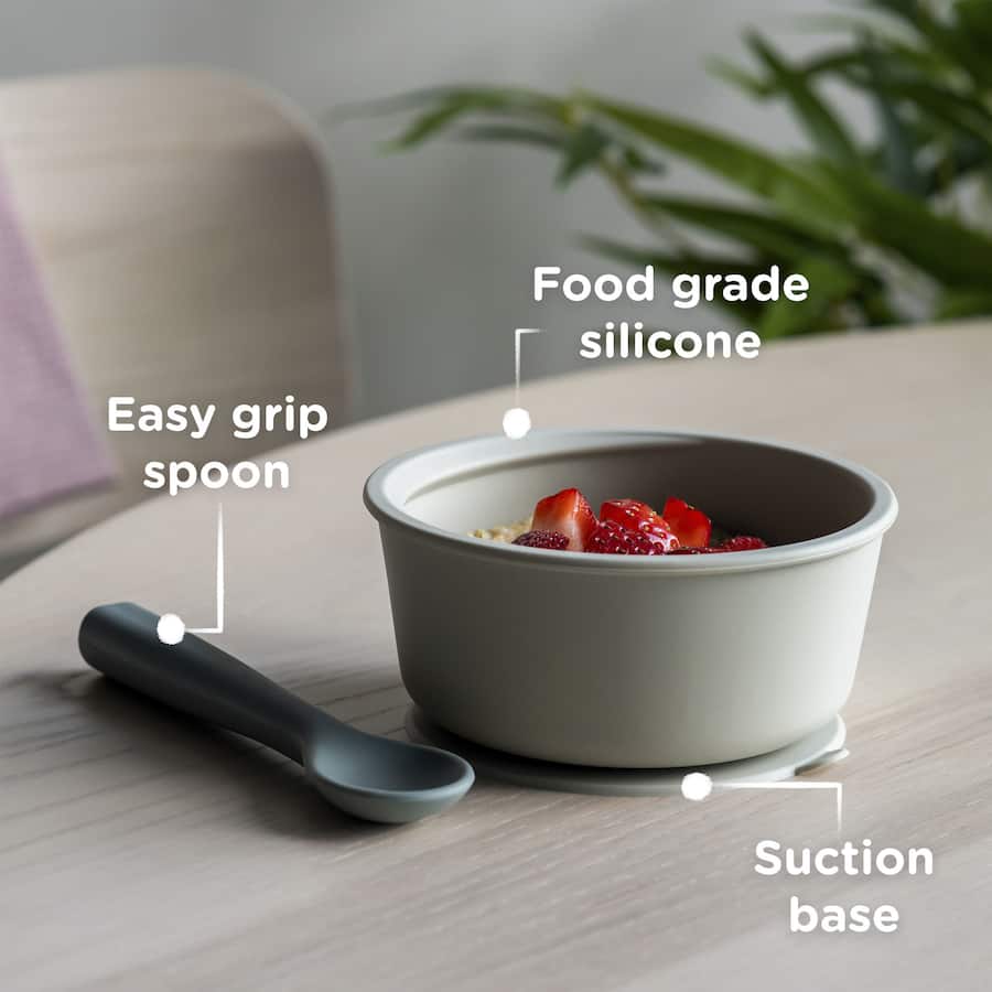 Tommee Tippee Baby Bowl And Spoon Silicone