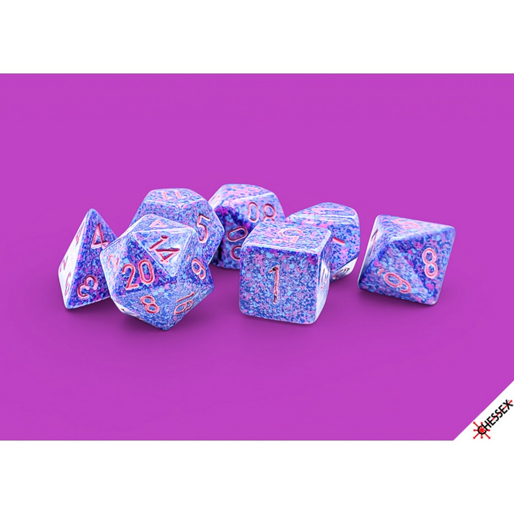 CHX 25367 Speckled Purple Passion Polyhedral 7-Dice Set