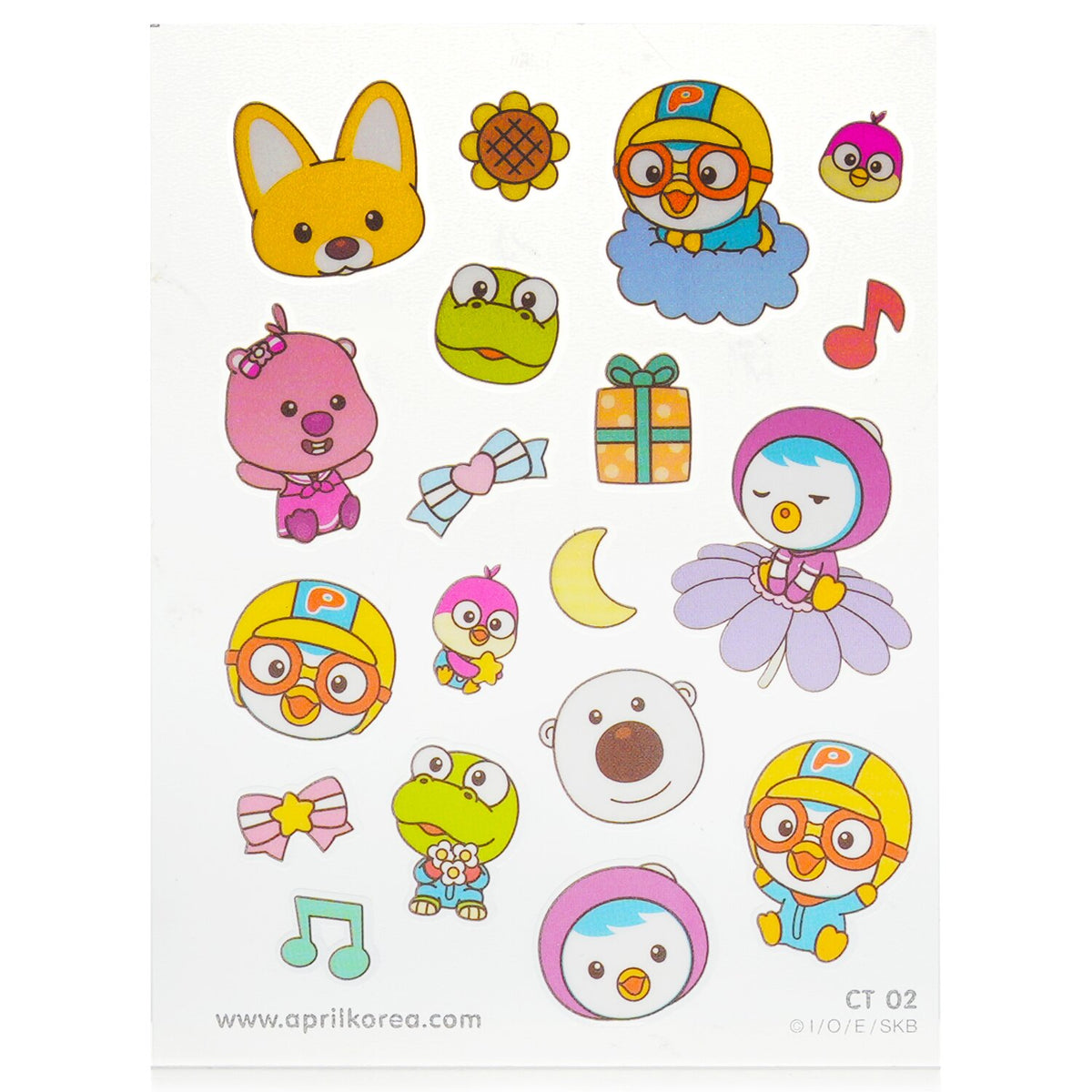 April Korea - Pororo Body Sticker - # CT02 - 1pc