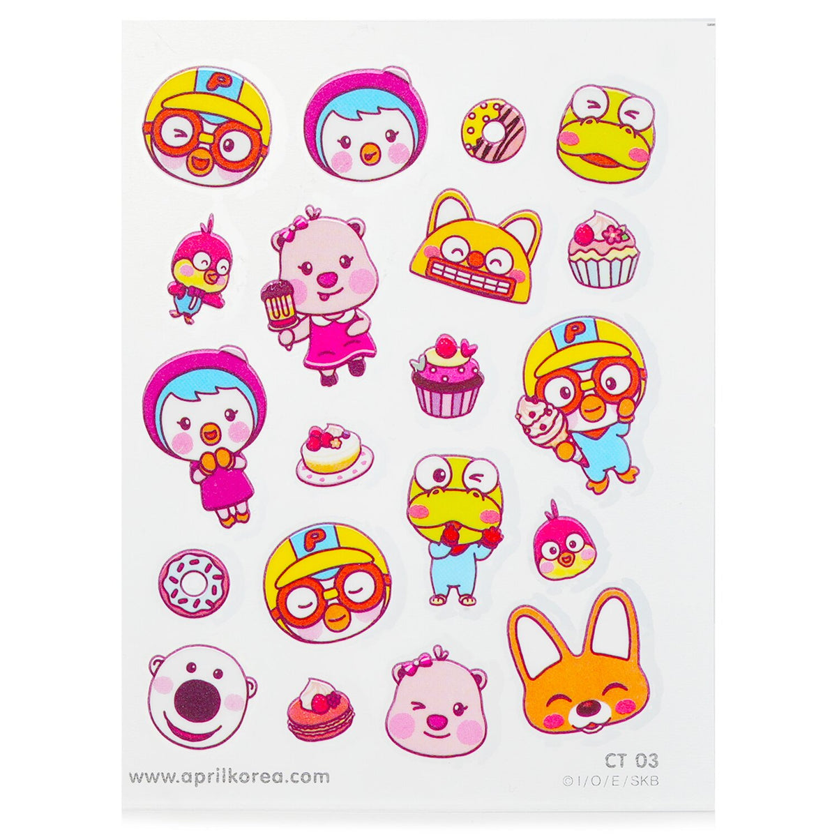 April Korea - Pororo Body Sticker - # CT03 - 1pc