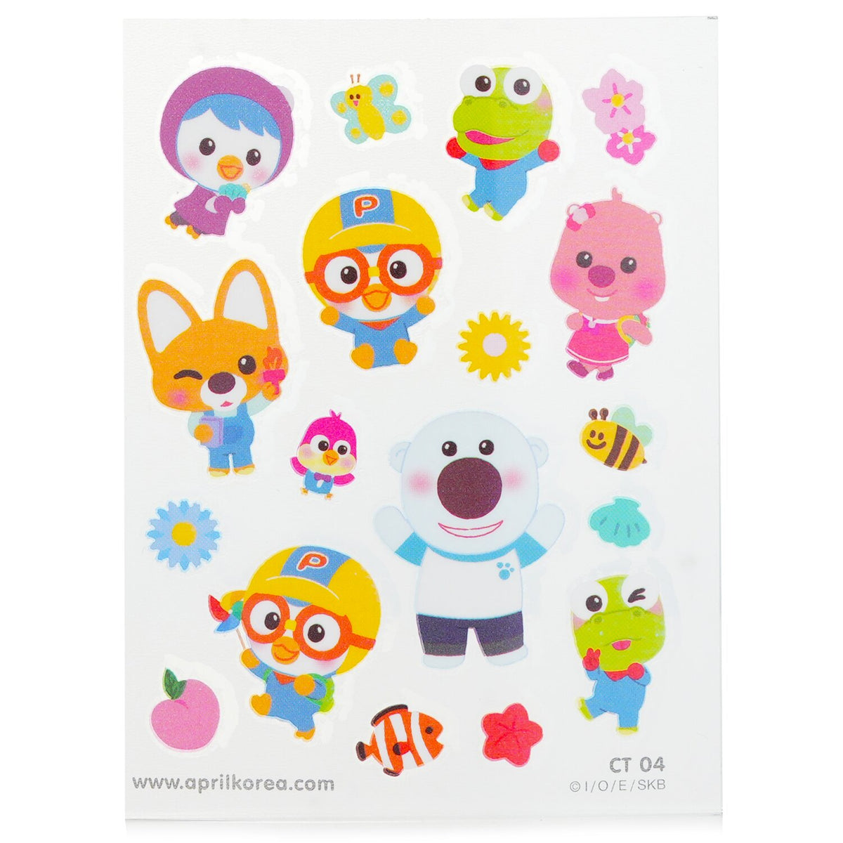 April Korea - Pororo Body Sticker - # CT04 - 1pc