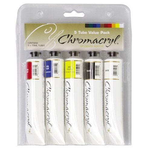 Acrylic Paint - Chromacryl Set 5x75ml