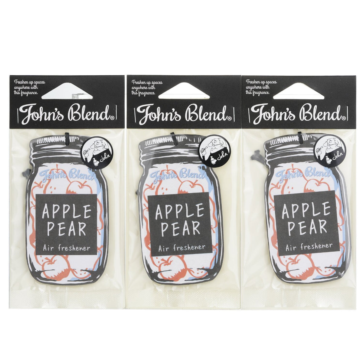 John's Blend - Air Freshener - Apple Pear - 3pcs