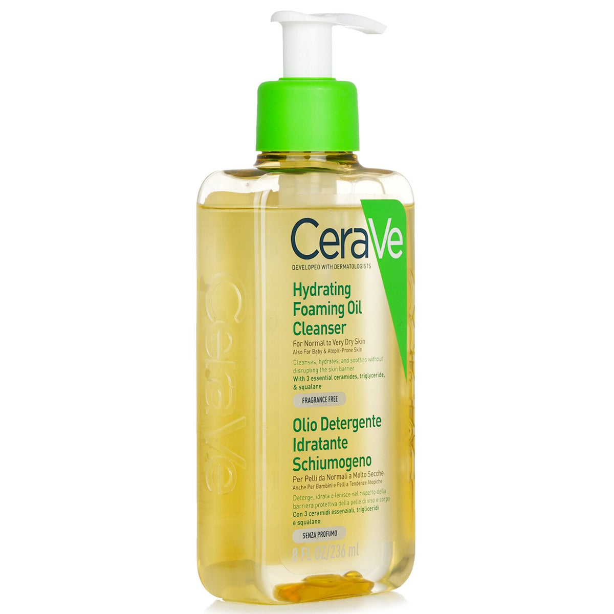 CeraVe - Hydrating Foaming Oil Cleanser - 236ml/8oz