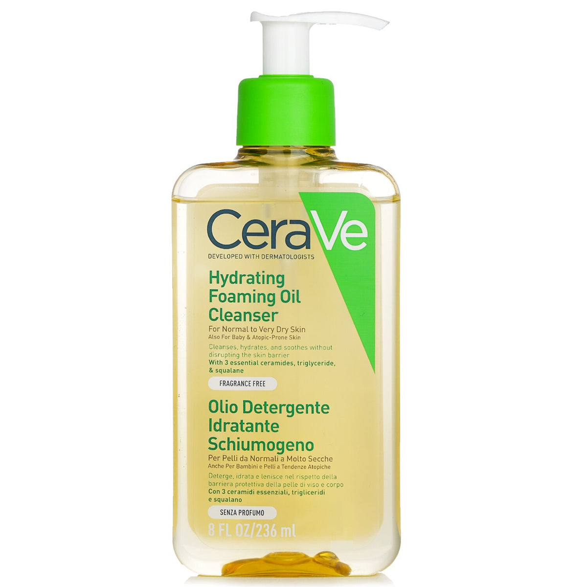 CeraVe - Hydrating Foaming Oil Cleanser - 236ml/8oz