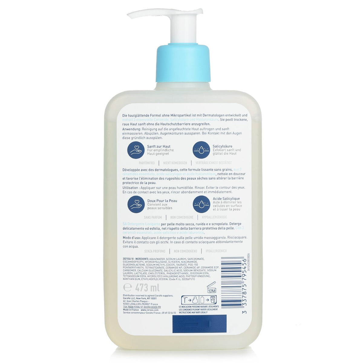 CeraVe - SA Smoothing Cleanser - 473ml/16oz