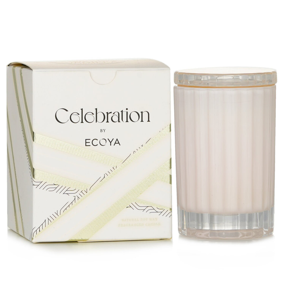 Ecoya - Mini Celebration Candle - White Musk & Warm Vanilla - 80g/2.8oz