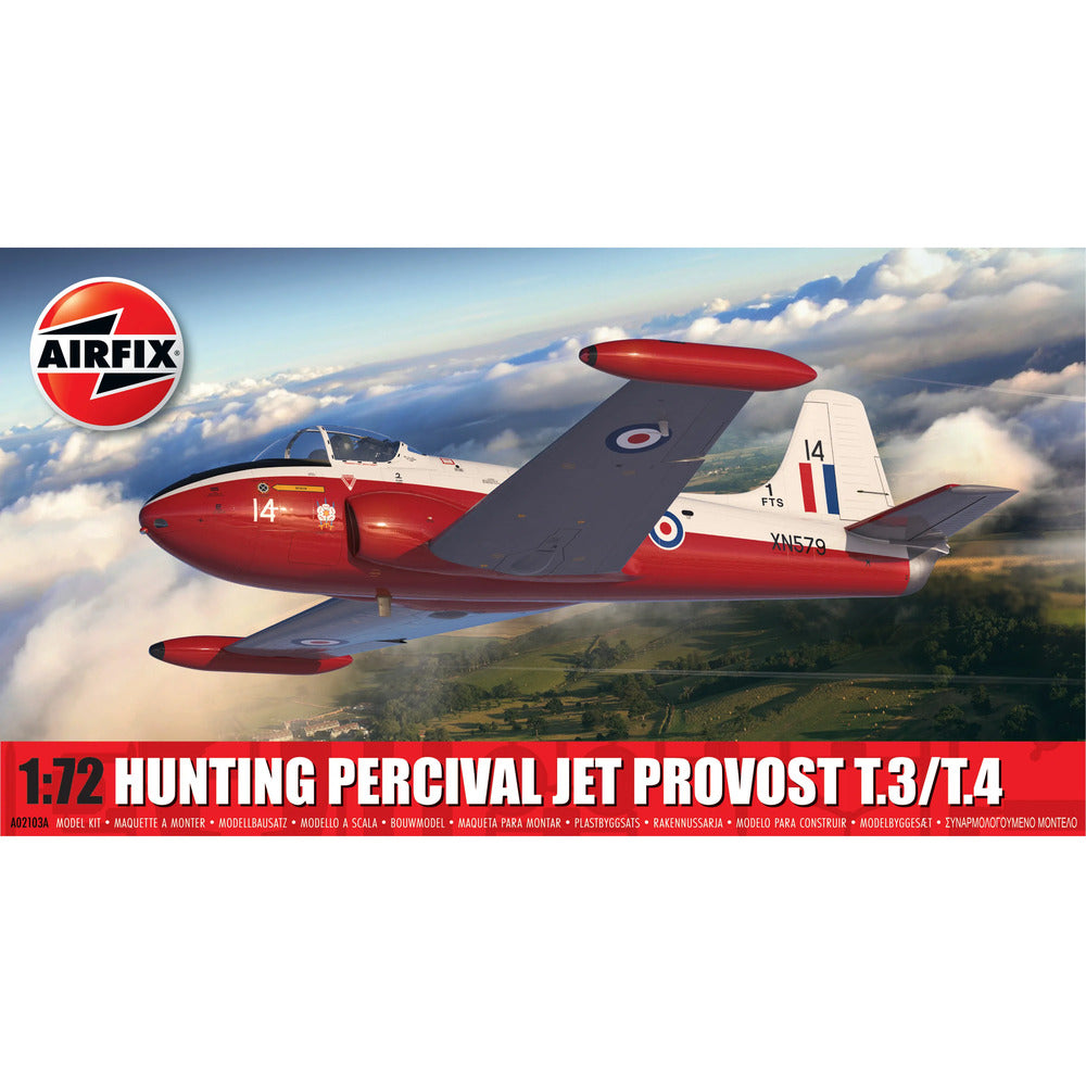 Hunting Percival Jet Provost T3 T4 Airfix 1:72 Scale Model Kit