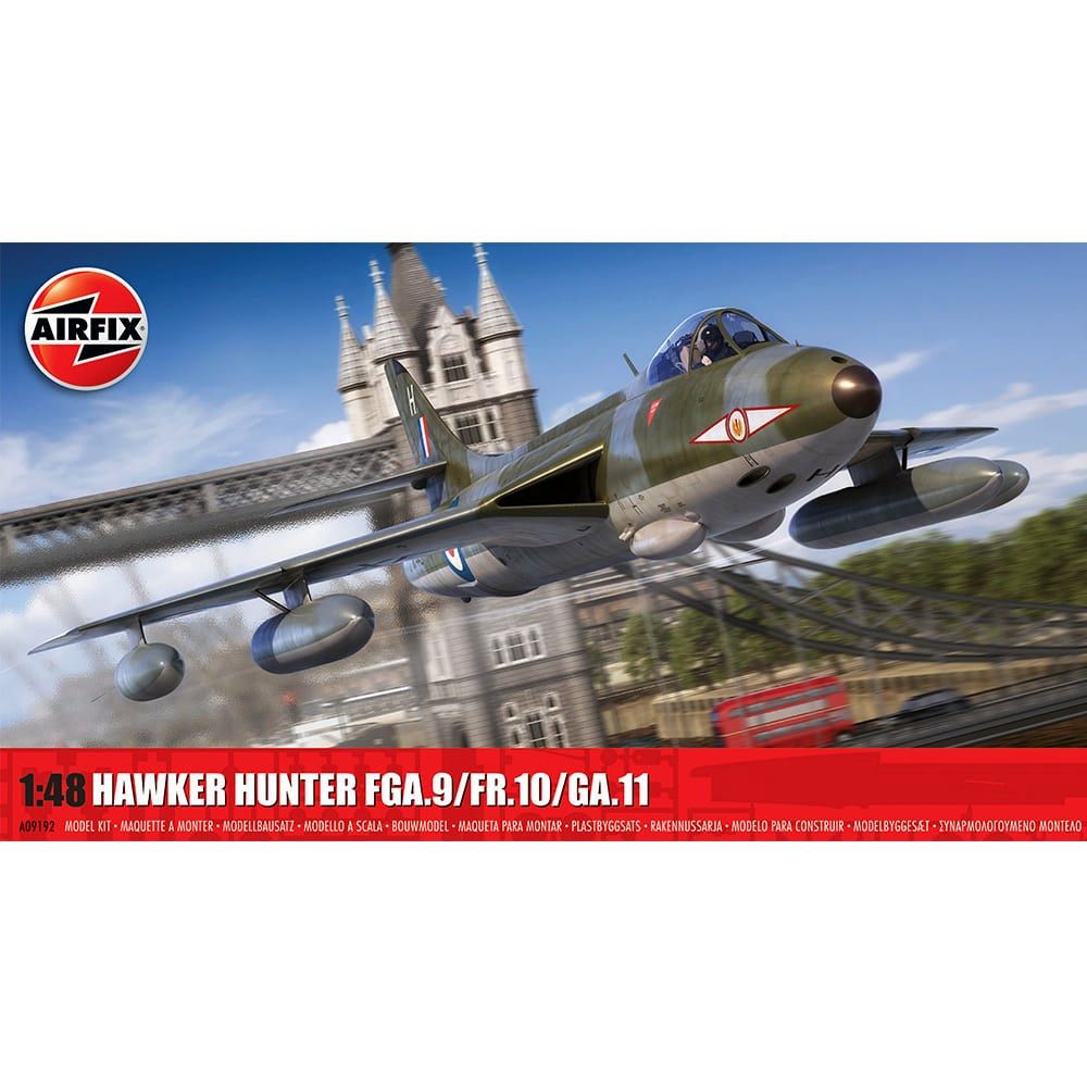 Hawker Hunter FGA.9/FR.10/GA.11 Airfix 1:48 Scale Model Kit