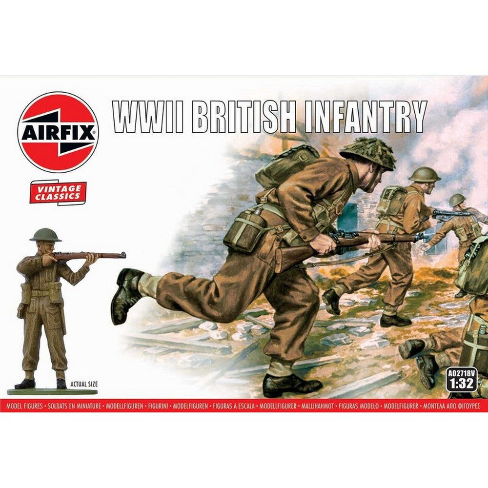 WWII British Infantry Airfix 1:32 Scale Model Kit