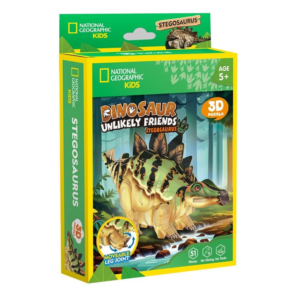 Dinosaur Unlikely Friends: Stegosaurus 3D Puzzle CubicFun