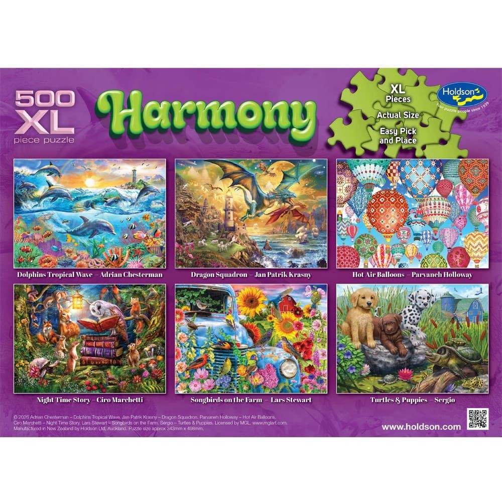 Puzzle - Holdson - Harmony - 500XLpc Puzzle - Hot Air Ballons