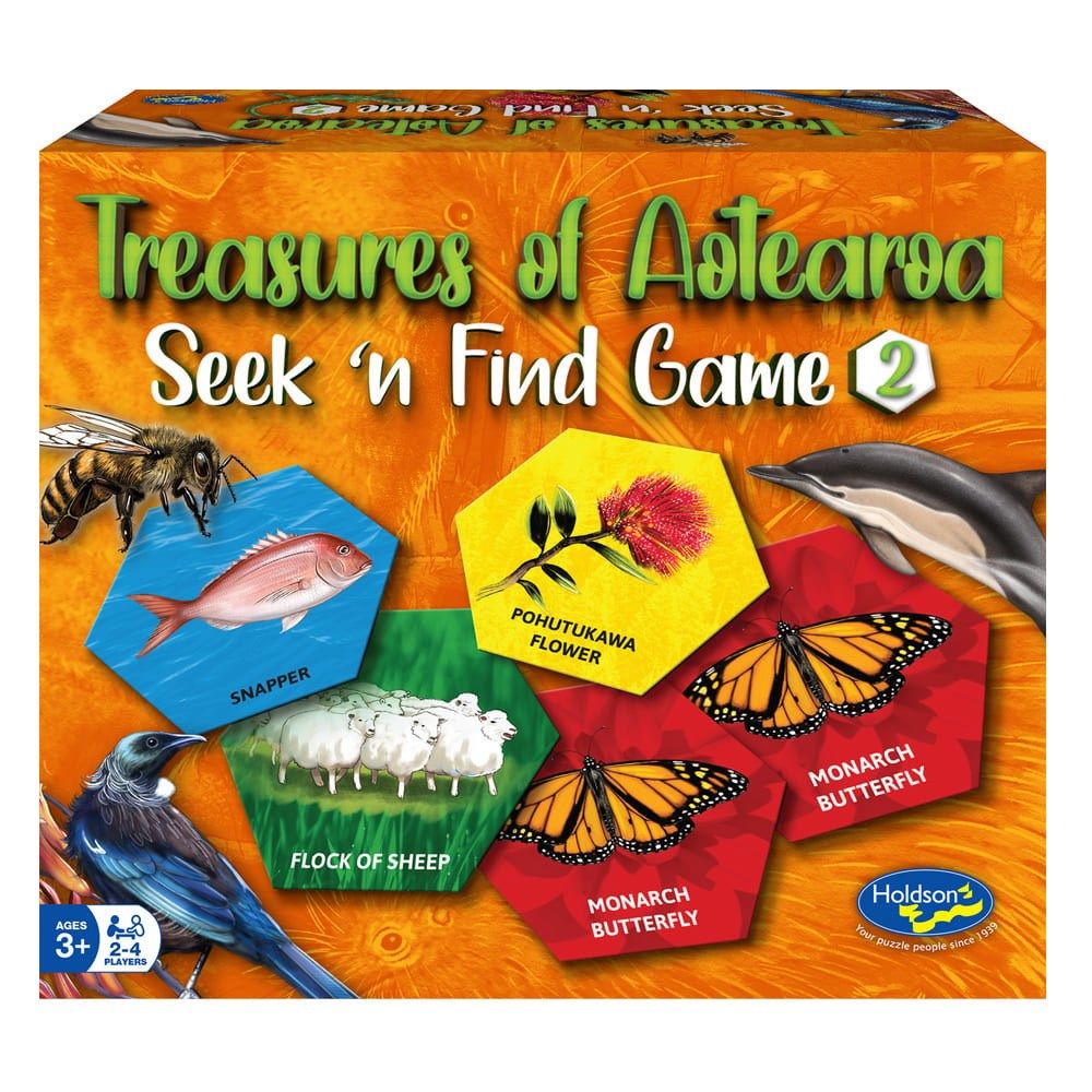 Treasures of Aotearoa Game 2 Seek & Find Board Game