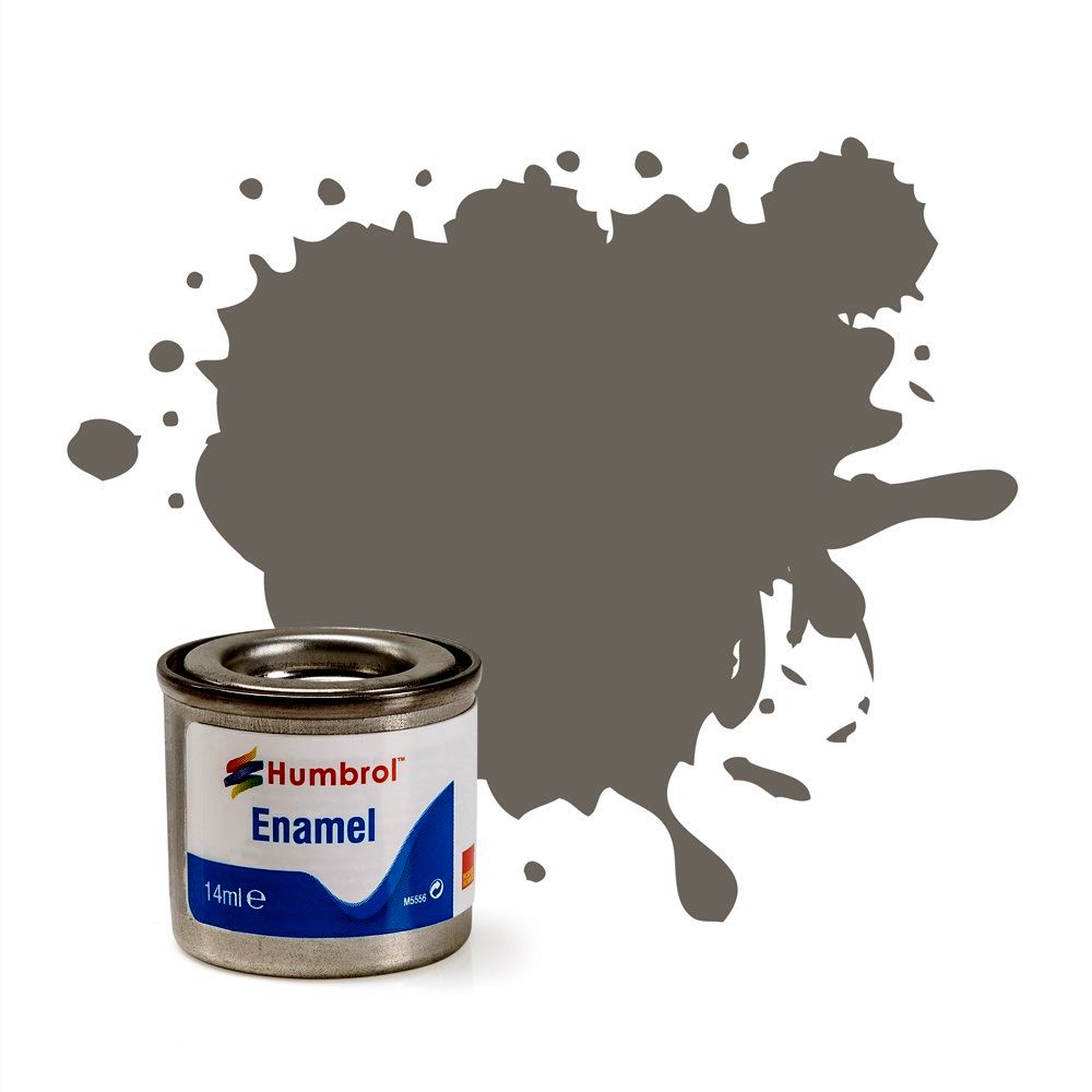 US Medium Grey Satin Humbrol Enamel Paint 14ml