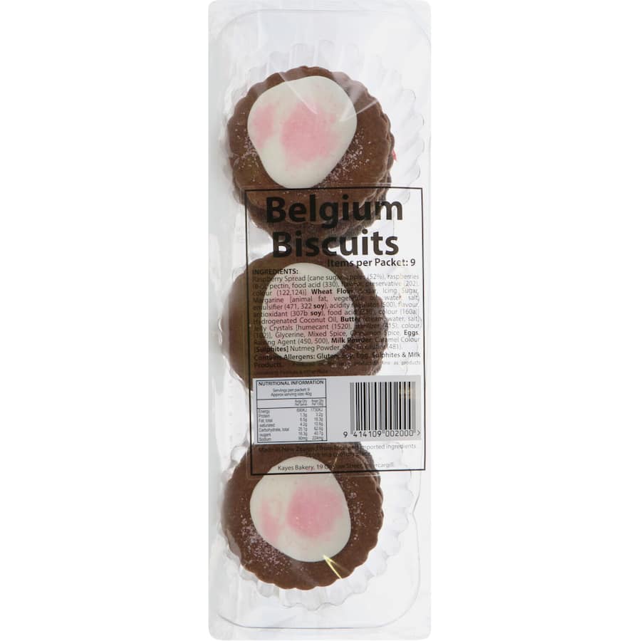 Kaye's Biscuits Belgium 9pack