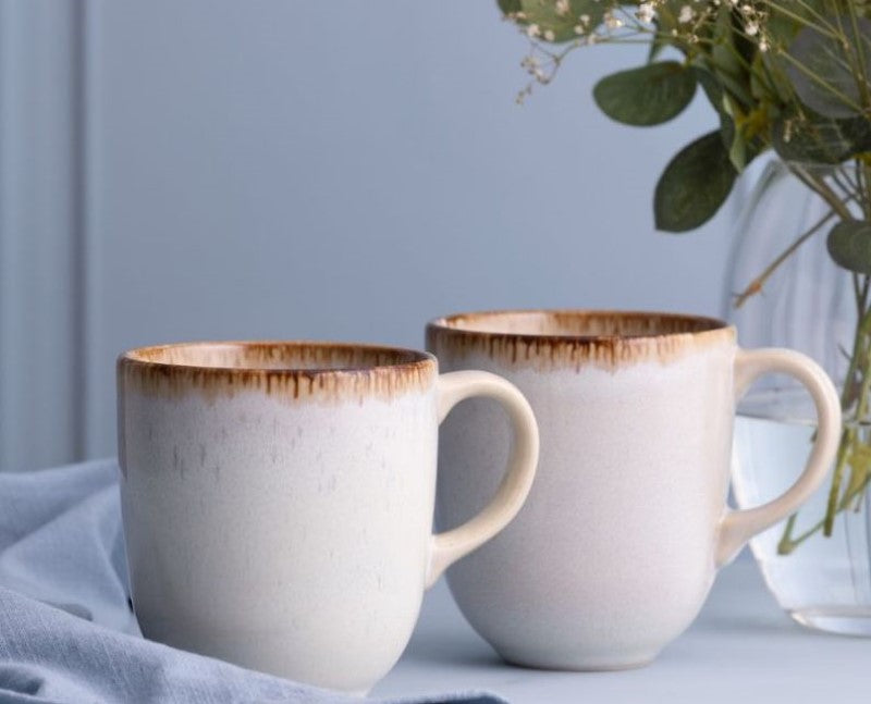 Mug - Mason Cash Reactive Cream 400ml (Set of 4)