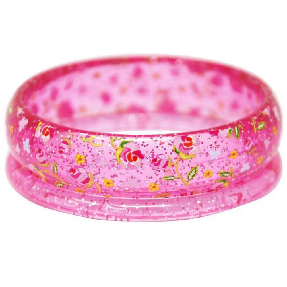 Pink Poppy Garden Rose Bangles