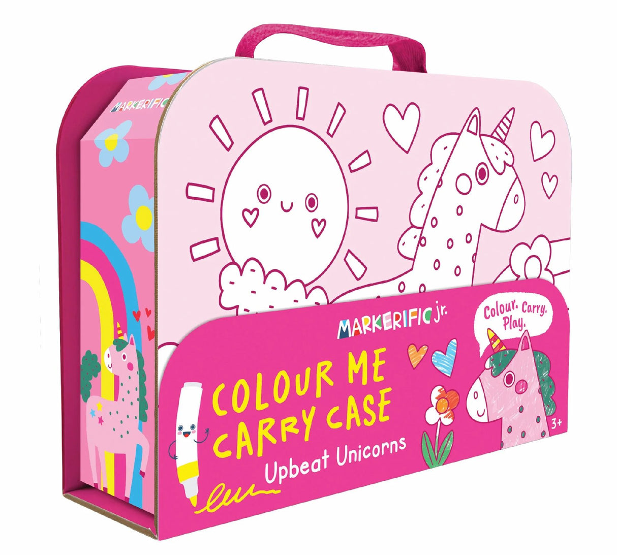 Markerific Jr. - Colour Me Carry Case - Upbeat Unicorns