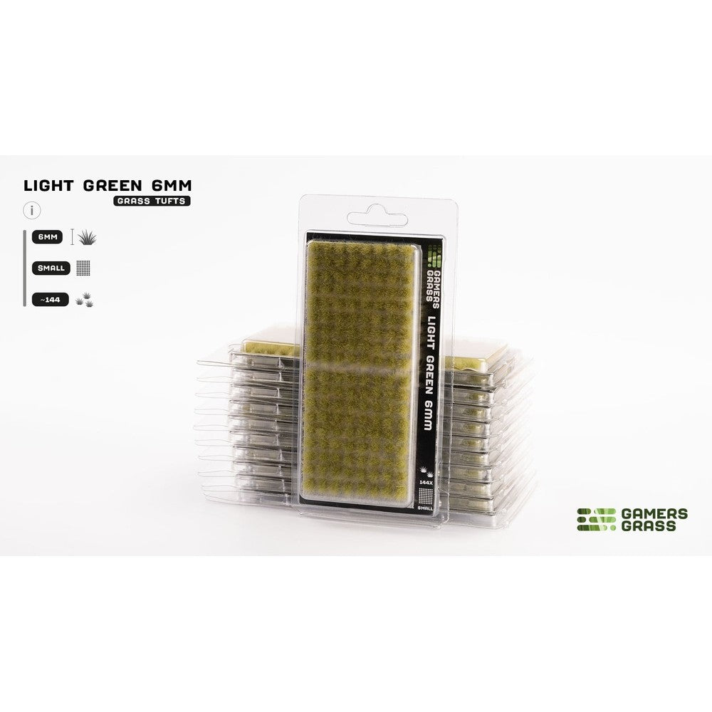 Gamers Grass - Grass Tufts - Light Green 6mm - Small - Miniature Figure