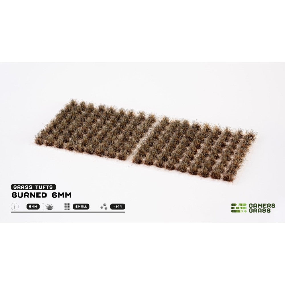 Gamers Grass - Grass Tufts - Burned Tufts 6mm - Small - Miniature Figure