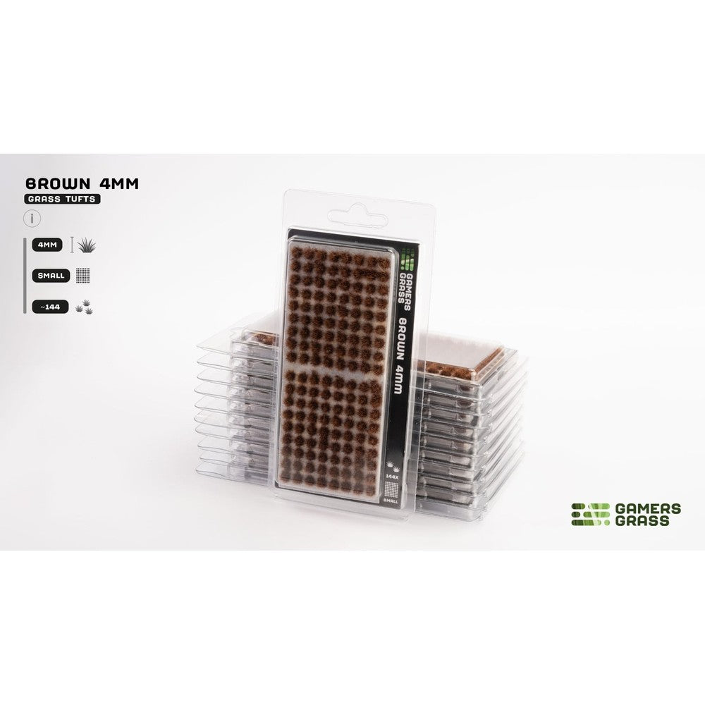 Gamers Grass - Grass Tufts - Brown 4mm - Small - Miniature Figure