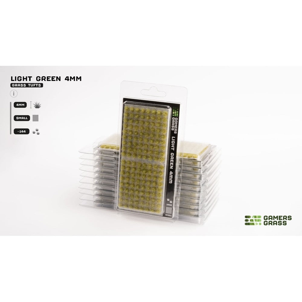 Gamers Grass - Grass Tufts - Light Green 4mm - Small - Miniature Figure