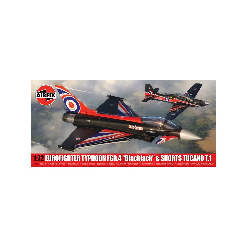Airfix - Twin Pack - Eurofighter Typhoon FGR.4 (Blackjack) + Shorts Tucano T.1
