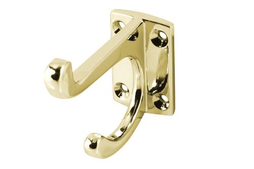 Hat and Coat Hook - Brass Plated