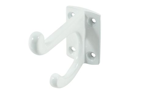 Hat and Coat Hook - White Powder Coated