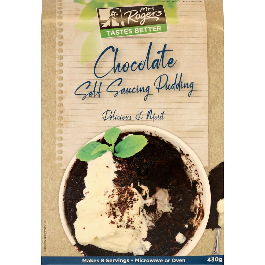 Mrs Rogers Pudding Mix Chocolate Self Saucing 430g