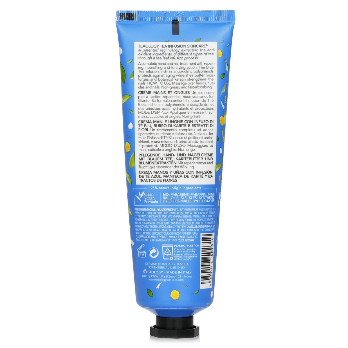 Teaology - Blue Tea Hand & Nail Cream - 75ml/2.5oz