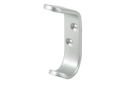 Hat and Coat Hook (Aluminium) - School Spec - Clear Anodised (Satin)