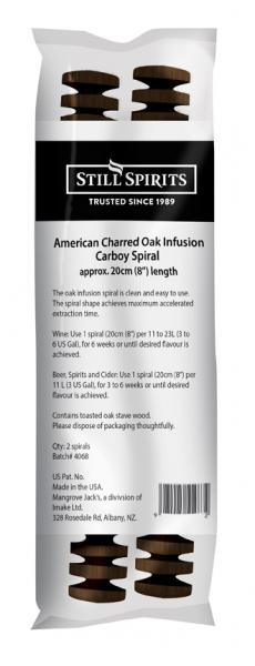 Still Spirits Amercian Charred Oak Carboy Spiral